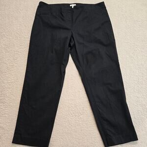 J. Jill Cotton Blend Cropped/Ankle Pants Mid-rise Size 16P Casual Normcore